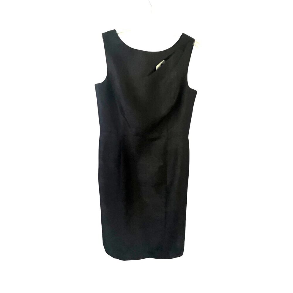 White House Black Market Women's Sleeveless Black Dress Knee‎ Length 8